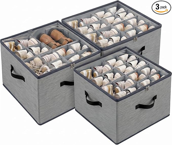 Shoe Storage Organizer 3 Pack by MECINFUL