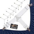 GORILLA GRIP Patented Bed Sheet Holders, Adjustable Elastic Fasteners by Unknown