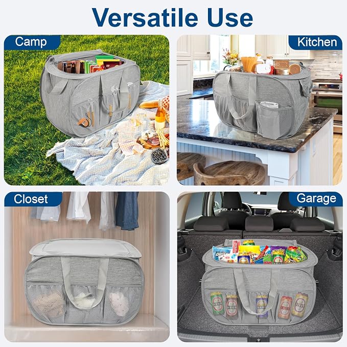 Collapsible Laundry Baskets, Tear Proof Pop Up Laundry Hamper - Image 7