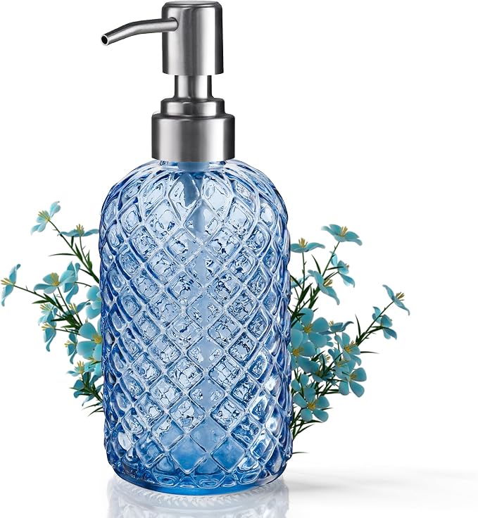 Kaishun 14 OZ Refillable Glass Soap Dispenser by Kaishun
