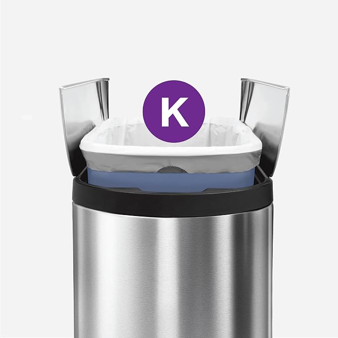 simplehuman Code K 60 Count Custom Fit Liners, Drawstring Kitchen Trash Bags - Image 4