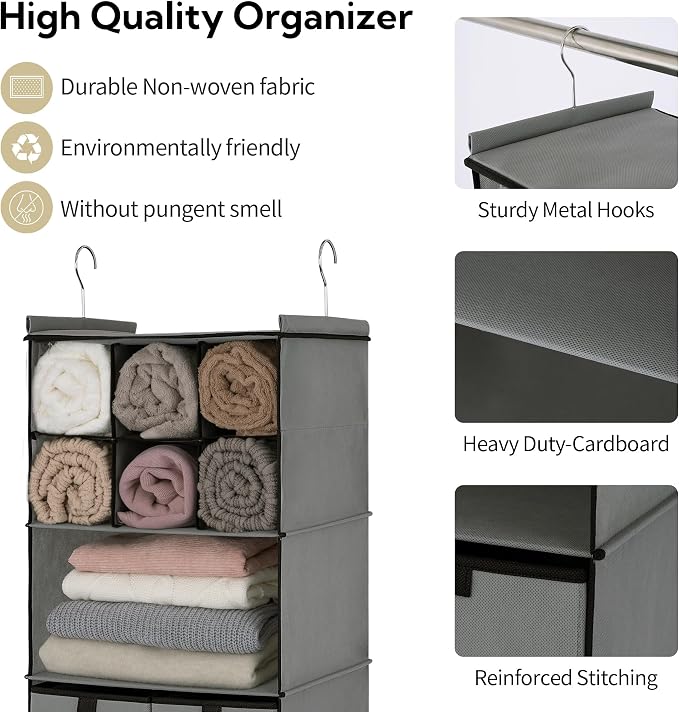 GRANNY SAYS 4-Shelf Hanging Closet Organizer - Image 6