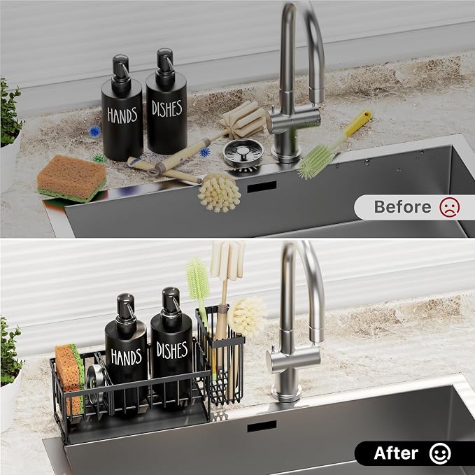 MASADI Kitchen Dish Soap Dispenser Set - Image 2