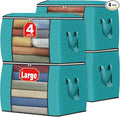 90L Clothes Storage, Foldable Thick Fabric Blanket Storage Bags | Foldable by Fabtotes