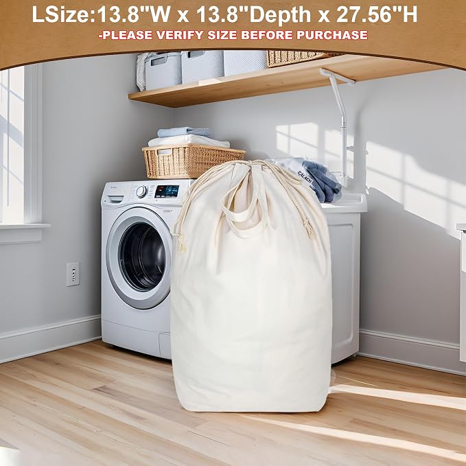Heavy Duty Canvas Laundry Bags - Image 8