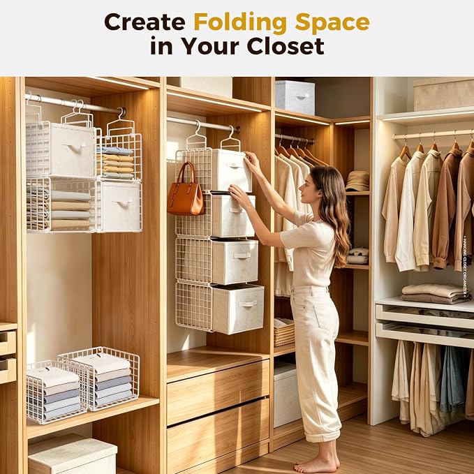 4 Tier Hanging Closet Organizer - Image 6