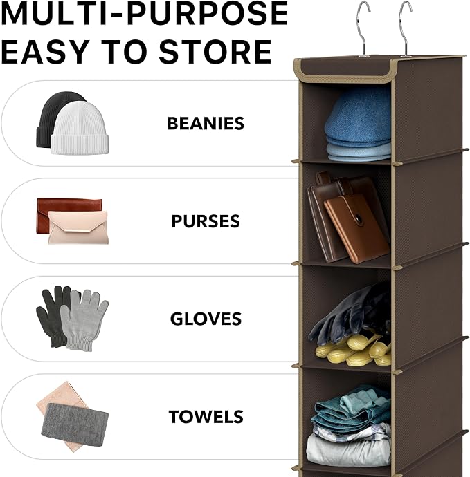 Simple Houseware 10 Shelves Closet Hanging Shoe Organizer, Holds Up to 20 lbs - Image 7
