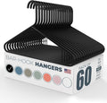 Plastic Hangers 50 Pack – Made in the USA – 6lb Capacity Standard Clothes by NeatiesHangers