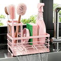 Cisily Pink Sink Caddy Sponge Holder by CISILYHOMELIFE