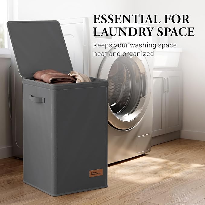 Simple Houseware Foldable Laundry Hamper Basket - Image 8