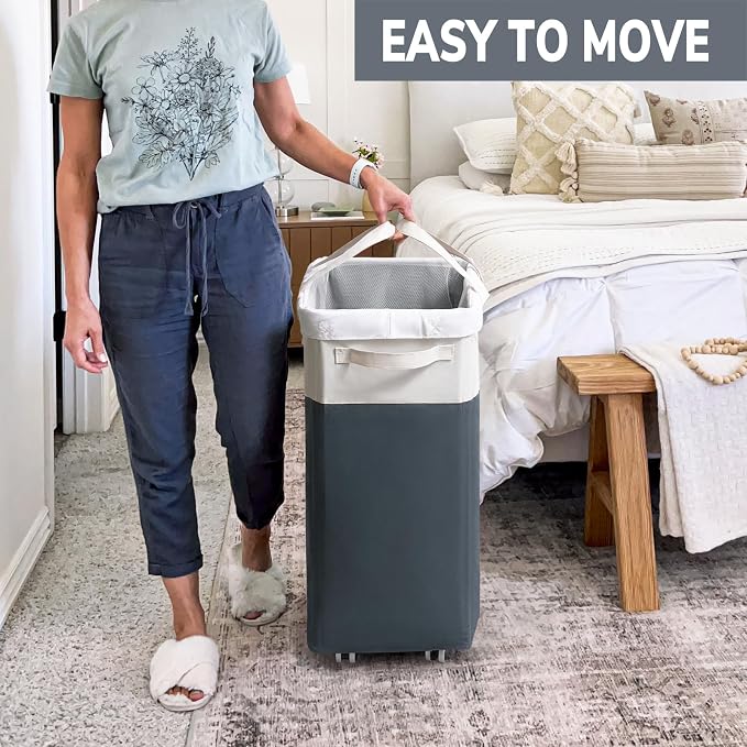 Goodpick 2-Pack Rolling Laundry Basket - Image 6
