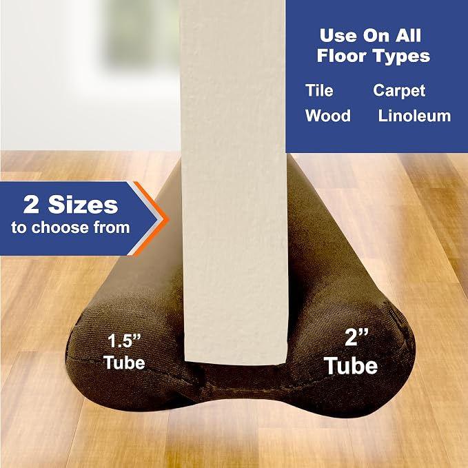 Twin Draft Guard Hug N Fit, Original Dual Draft Stopper Instantly Blocks Air - Image 5