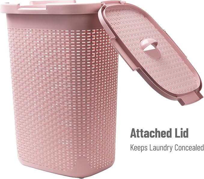 Mind Reader Slim Laundry Hamper - Image 5