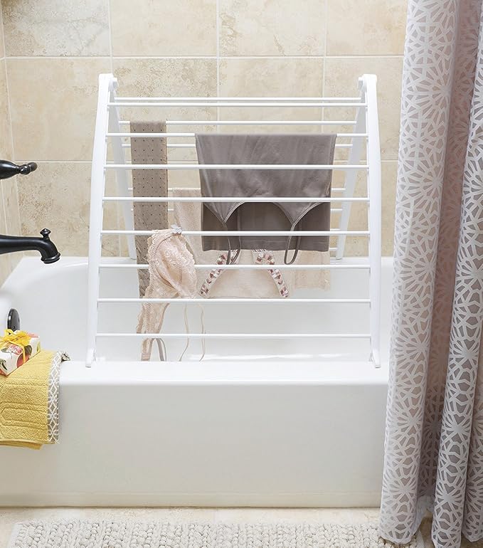 Whitmor Spacemaker Folding Drying Rack, Freestanding Indoor Clothes Dryer - Image 2