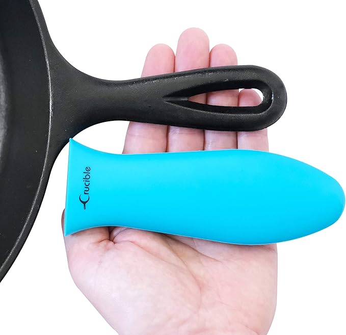 Crucible Cookware Silicone Hot Handle Holders Multipacks… (Turquoise, 7-Pack)