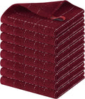 Homaxy 100% Cotton Terry Kitchen Dish Cloths, 8 Pack by Homaxy