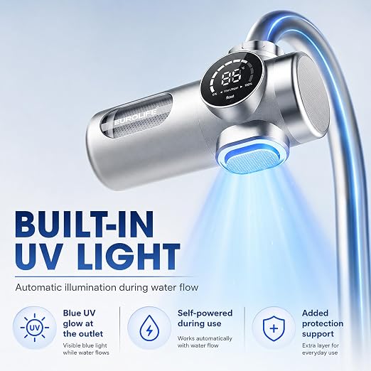 Combo Eurolife Faucet Mount Water Filter EL-LS-A15, LED Sink Water Filter - Image 3
