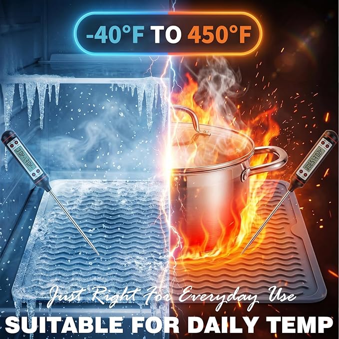 2 Pack Caketime Silicone Dish Drying Mat - Image 5