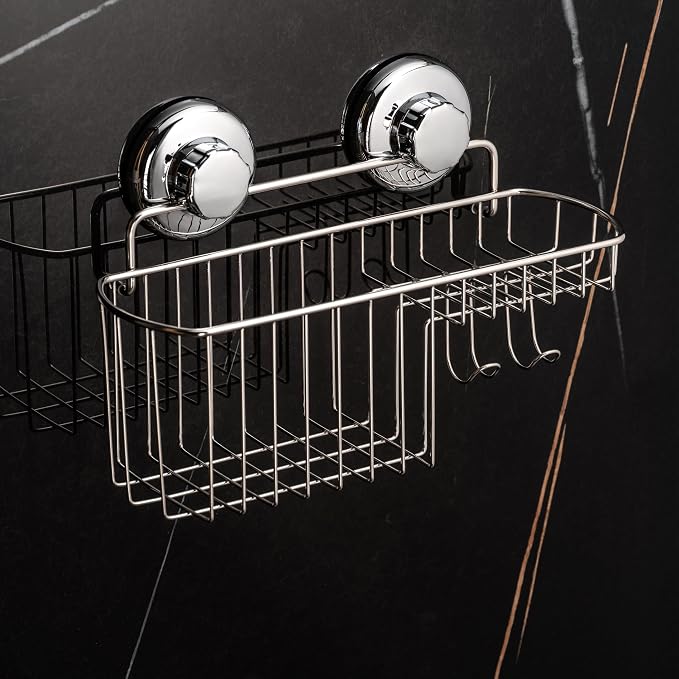 HASKO Suction Cup Shower Caddy Basket - Image 3