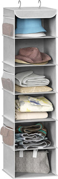 Simple Houseware 6 Shelf Hanging Closet Organizer, Top Support Metal Frame by SimpleHouseware