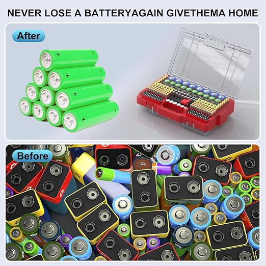 Narotood Battery Organizer Storage Holder Box Case - Image 4