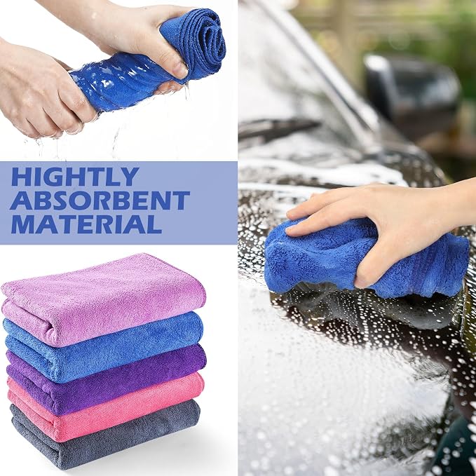 SmoothNovelty 10 Pcs Extra Large Microfiber Cloth 30" x 20" Large Floor - Image 6