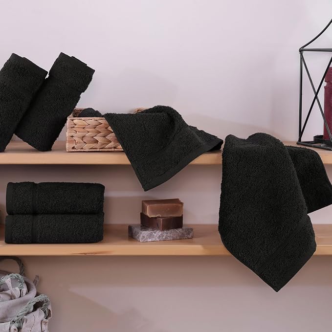 Hawmam Linen Luxury Cotton Washcloths 13x13 Inch - Image 2