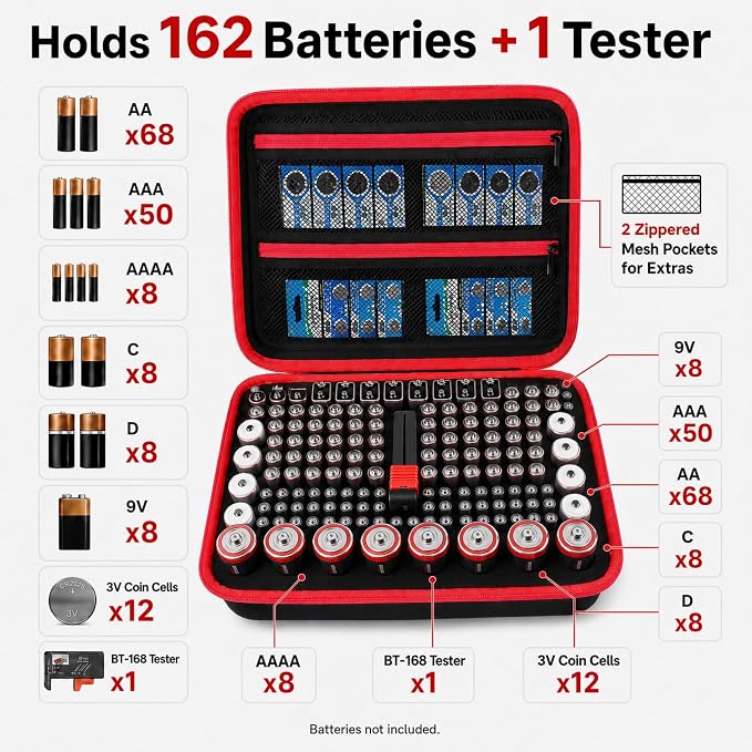 Comecase Battery Organizer Case - Image 2