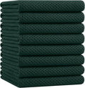 Homaxy 100% Cotton Oversized Waffle Weave Kitchen Towels 8-Pack | Blackish Green by Homaxy