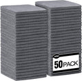 AIDEA Microfiber Cleaning Cloth Grey-50PK, Soft Absorbent Rags, Microfiber by AIDEAHOME