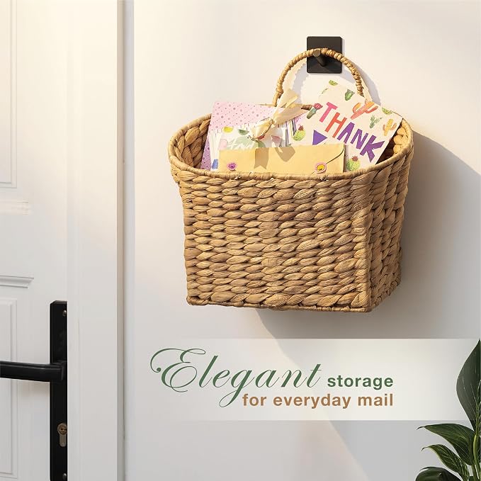 84ECO Set of 2 Wicker Hanging Baskets - Image 2