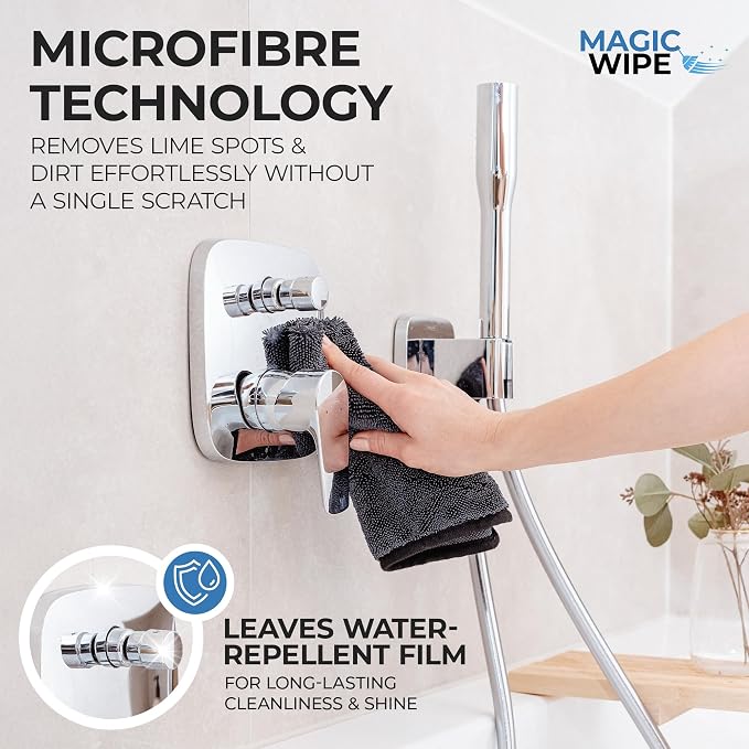 Magicwipe® Bathroom Drying Cloth XL – Removes Limescale & Hard Water Stains in - Image 4