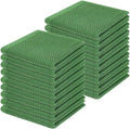 Homaxy 100% Cotton Waffle Weave Kitchen Dish Cloths 18-Pack, Grass Green | 12 x by Homaxy