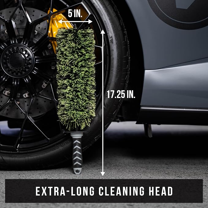 VIKING V+ Wheel Barrel Brush for Deep Wheel Cleaning, 17 Inch Length | - Image 4