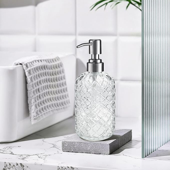 Kaishun Refillable Glass Soap Dispenser - Image 4