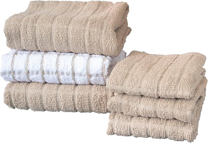 Ritz Premium Kitchen Towel and Dish Cloth Value Set: Highly Absorbent, Super by RITZ