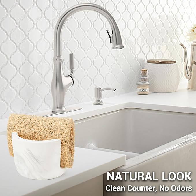Diatomite Sponge Holder for Kitchen Sink Counter, Quick Drying, Fast Water - Image 5