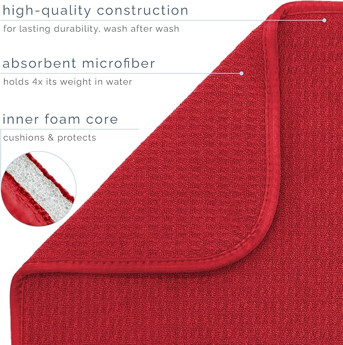 S&T INC. Dish Drying Mat, Extra Large Kitchen Counter Mat - Image 3