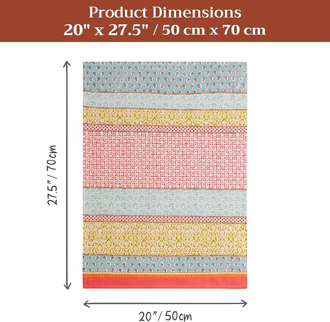 Maison d' Hermine Kitchen Towels Set of 6 Reusable 100% Cotton 27.50" x 20" - Image 7