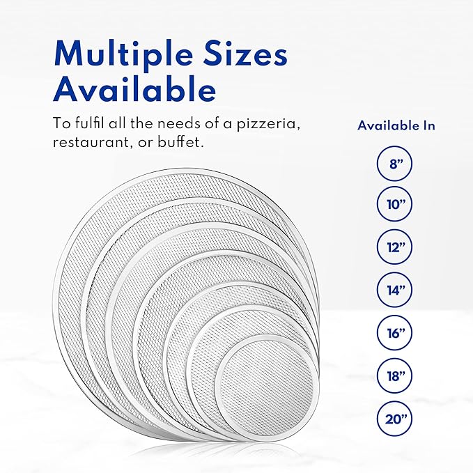 New Star Foodservice Restaurant-Grade Aluminum Pizza Baking Screen, Seamless (18-Inch (Pack of 1))