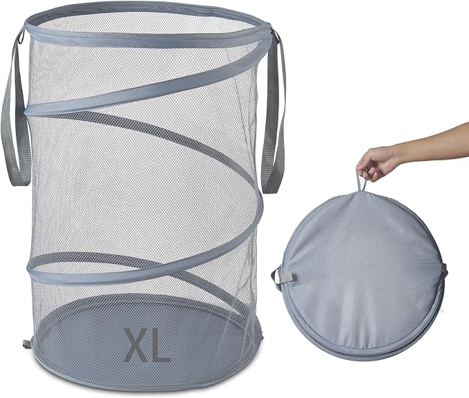 Seiritex Mesh Popup Laundry Hamper 115L Collapsible Laundry Basket Extra Large by SEIRITEX