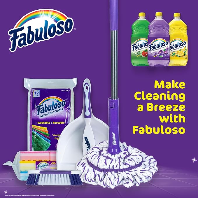 Fabuloso Brush and Dustpan Set Compact Hand Broom Floor Sweeper - Image 9