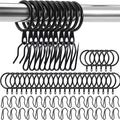 30 Pieces Metal Drapery Curtain Rings Curtain Hanging Rings and 30 Pieces Metal by DHYLRICHER