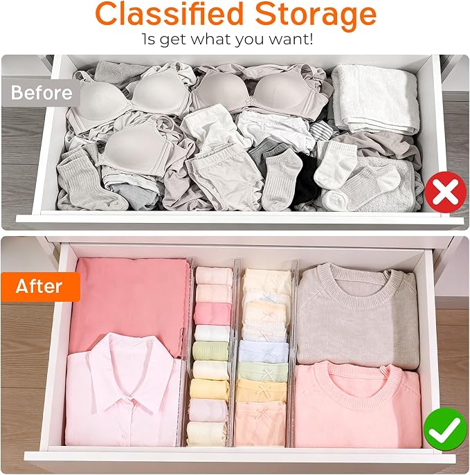 12 Pack 4" High Drawer Dividers - Image 3