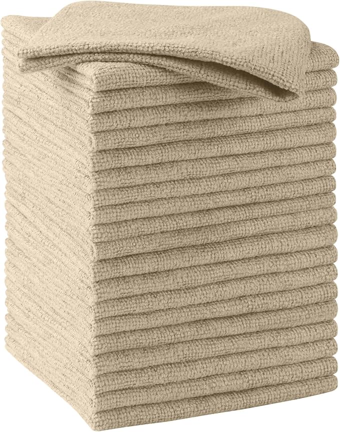 HOMEXCEL Microfiber Cleaning Cloth 20 PK, Towels by HOMEXCEL
