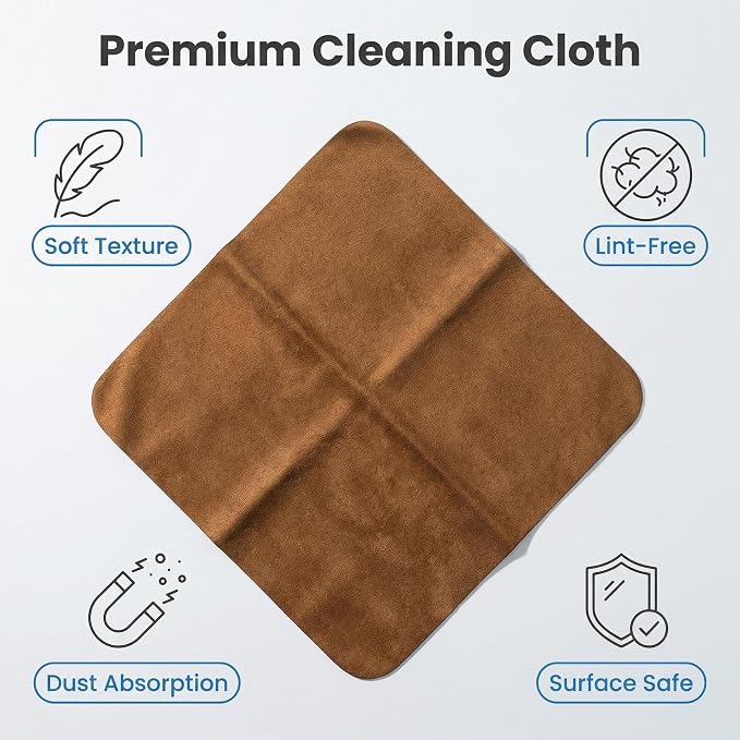 10 Pack Microfiber Chamois Cleaning Cloths, Safety &Scratch-Free Lens Cleaning - Image 7