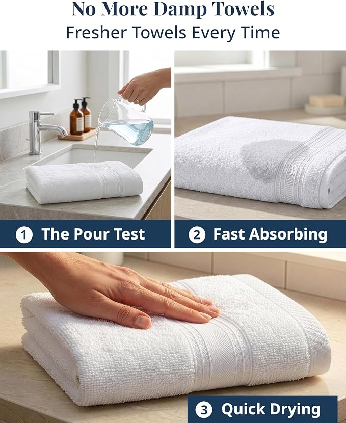 LANE LINEN Hand Towels for Bathroom 100% Cotton 4 Pack 16x28 - Image 4