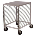 Winco 15-Tier Aluminum Sheet Pan Rack with Hard Top and Wire Slides