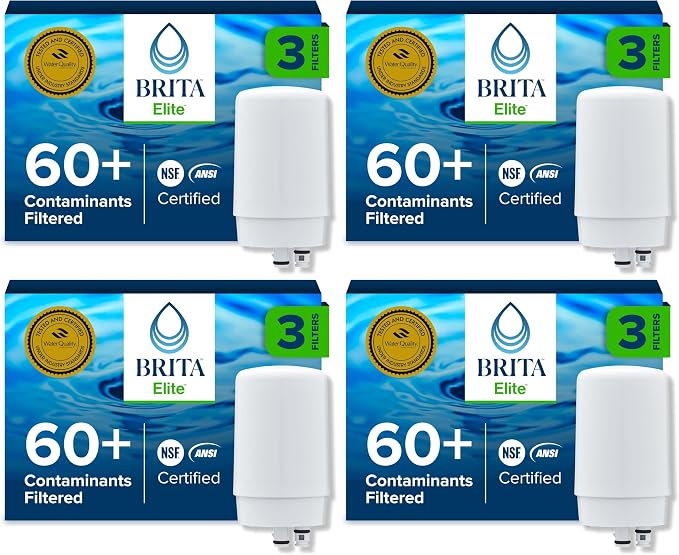 Brita Replacement Water Filter for Faucet Mount, Removes 99% of Lead, Sink by Brita