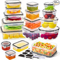 34 PCS Food Storage Containers by JSCARES